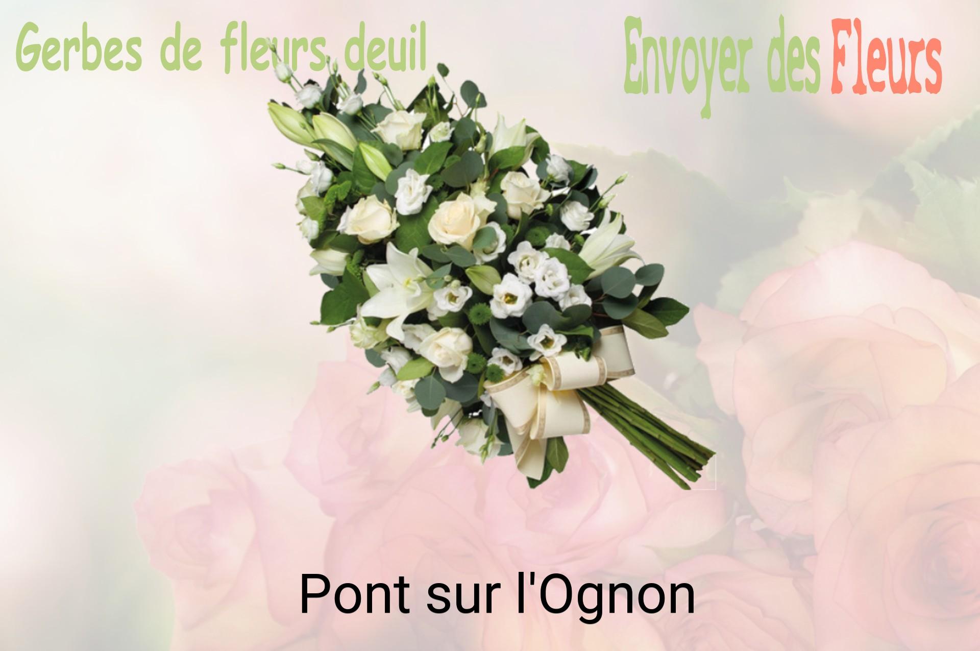 Gerbe de fleurs de deuil livrée à Pont-sur-l'Ognon